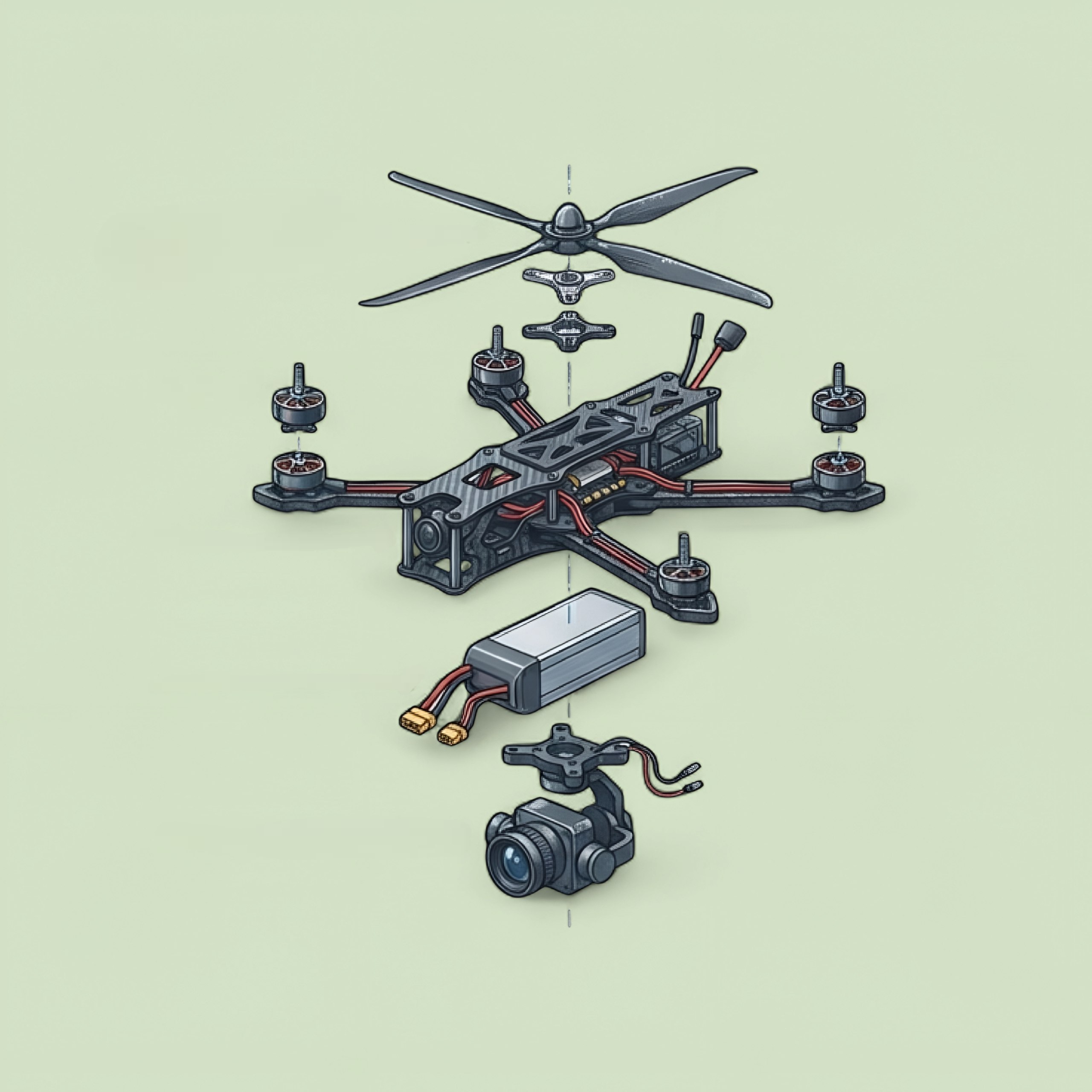 Drone Exploded View
